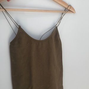 Urban Outfitters mini bodycon ribbed khaki dress